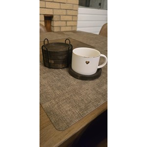 Sous-verres en bois de noyer et mangue, design industriel, vente en gros |   Aqdus Saleem - Product Image 4