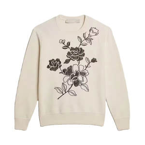 Sudadera Bordada de Color Sólido con Logotipo Personalizado, MOQ Bajo, Talla Personalizada, Sudadera Bordada para Hombre con Logotipo Impreso - Product Image 1