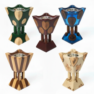 Elegant Handmade Epoxy Resin Wood Inlay Bakhoor Burner <b>Incense</b> <b>Holder</b> For Ramadan Eid Gifting Luxury Arabic Mabkhara Home Decor - Product Image 4