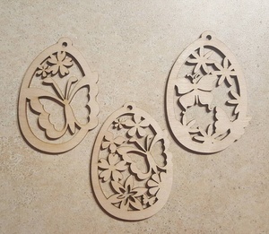 กล่องของขวัญไม้สำหรับตกแต่งศิลปะพื้นบ้านงานปรับแต่งได้พร้อมป้ายแขวนไข่อีสเตอร์พร้อมสัญลักษณ์รูปสัตว์ - Product Image 4