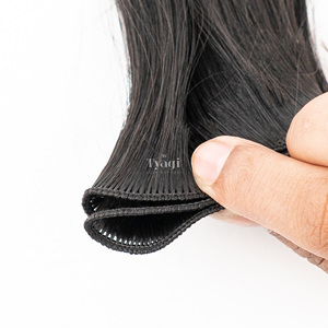 Extensions de cheveux Remy 100% naturelles de qualité supérieure, tissage indien fait main de haute qualité avec cuticules alignées, qualité supérieure - Product Image 2