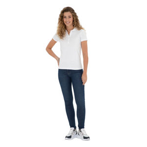 Pantalon en jean long pour femme, coupe régulière, grande taille, respirant, de haute qualité, fabriqué sur mesure par OEM, mode hiver, écologique - Product Image 1