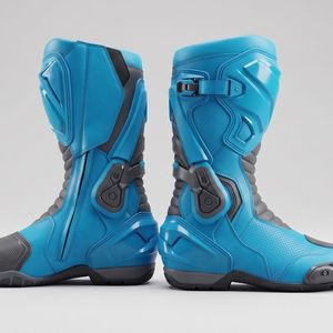 Bottes de moto longues, chaussures de protection élégantes pour moto avec détails de boucles et semelle extérieure à forte adhérence pour les aventures sur route - Product Image 5