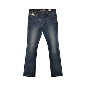 100% coton Denim jean pour femmes jambe droite avec bouton braguette taille moyenne respirant Anti-rides à la mode Style décontracté pour l'été - Product Image 1