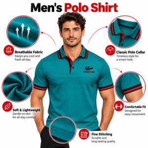 Polo de diseño exclusivo para hombre con detalles de contraste en las mangas, acabado de tela suave y apariencia de moda premium. - Product Image 6