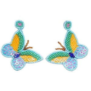 Customizable Design Seed Beads <b>Drop</b> Earrings needlework Festive Handcrafted Fashion Jewelry with Embroidery Logo Beadwork - Product Image 3