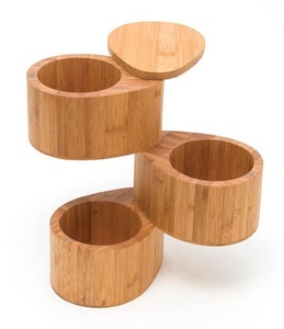 Organizador de Especias Mango para Cocina - 3 Niveles, Capacidad para Sal, Pimienta y Condimentos, Tapas Magnéticas Giratorias, Diseño Compacto en Forma de Torre - Product Image 3