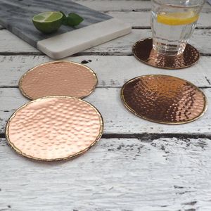 Polished Metal Coaster Collection Designed For Everyday Convenience Superior Durability Elegant Appearance Perfect Addition - Product Image 5