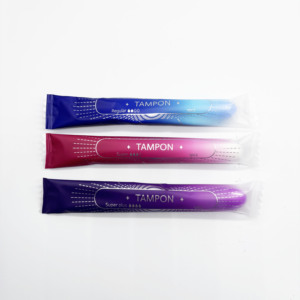Tampones para Mujer OEM, Venta al por Mayor, Desechables, 100% Algodón Orgánico, Tampones Menstruales Vaginales Clean Point - Product Image 1