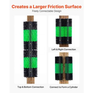 Spazzola per grattare il bestiame 43 cm x 19 cm, grattatore per capre e mucche con 4 viti, nuovo, per alleviare il prurito sulla schiena, Massa - Product Image 5