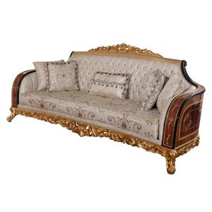 Juego de Sofás Langham de Lujo en Oferta con Diseño Europeo y Elegante Mesa de Centro de Madera para Decoración Clásica de Sala de Estar y Hotel - Product Image 1