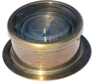 La Bàn Bằng Đồng Cổ Làm Việc Hải Lý Điều Hướng Mô Hình Kim Loại Cho Tàu Thu Khắc Thủ Công Cho Việc Tìm Kiếm Hướng - Product Image 1