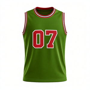 Camisetas de Baloncesto al por Mayor, Tela de Malla de Poliéster con Diseño de Cuello en V para Equipos de Secundaria, Pedidos al por Mayor, EE. UU. - Product Image 6