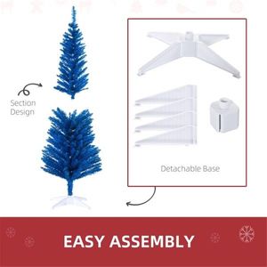Albero di Natale da 1,5 m con Luci LED Luminose, Decorazione Festiva per le Feste, Facile da Montare, Materiale PVC Resistente - Product Image 3