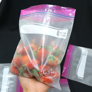 Bolsa de comida reutilizable con doble cremallera hecha de bolsas ecológicas de almidón de alta calidad para la conservación de la frescura - Product Image 2