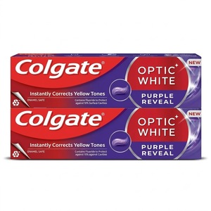 Dentifrice Optic White Purple saveur menthe, formule blanchissante, anti-caries, rafraîchissant buccal, nettoyage de base pour adultes à domicile - Product Image 3