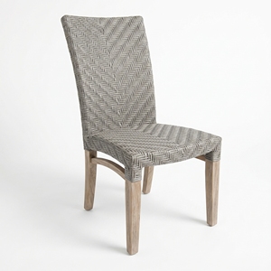 Silla de Comedor Windsore con Estructura de Madera de Caoba, Tejido de Ratán Fitrit, Asiento Balinés Hecho a Mano de Primera Calidad, Juego de Muebles de Cocina - Product Image 1