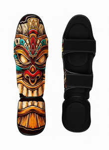 Espinilleras de Muay Thai y Kickboxing de Diseño Nuevo y Calidad Premium, Equipo de Entrenamiento de Artes Marciales de Cuero PU, Espinilleras para Ejercicio - Product Image 5