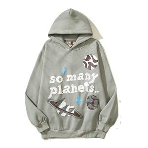 OEM Sweat-shirt à capuche épais en coton molletonné personnalisé 3D surdimensionné avec impression de cornes Sweat-shirt d'hiver pour hommes - Product Image 1