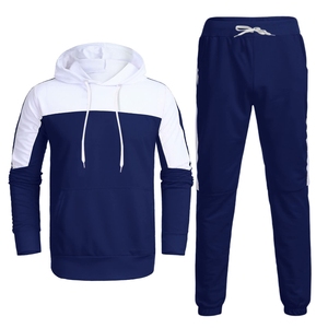 Conjunto Deportivo Casual para Hombre, Transpirable y Ecológico, de Algodón/Poliéster Grueso, con Cierre de Cremallera, Sudadera con Capucha y Pantalones Cortos hasta el Tobillo - Nuevo - Product Image 1