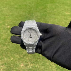 Reloj de Lujo con Moissanita VVS |   Esqueleto Presidencial con Incrustaciones de Diamantes |   Pasa el probador de diamantes al por mayor - Product Image 1