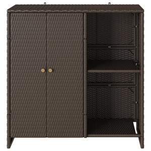Gabinete de Almacenamiento de Ratán Marrón con Puerta, 39.37 X 14.17 X 40.16 Pulgadas, para Sala de Estar - Product Image 3