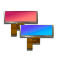 Module d'affichage personnalisé TFT-LCD COG FPC de type barre 4,5 pouces 650 Nits 6 heures 800x240 avec 18 LED blanches et RVB 24 bits