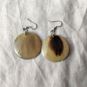 Pendientes de Cuerno Natural Hechos a Mano, Joyería de Cuerno Real para Mujer al Mejor Precio - Product Image 6