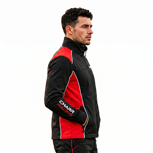 Racing Motorcycle <b>Jacket</b> Custom Size Windproof Breathable Polyester Quick Dry <b>Soft</b> <b>Shell</b> <b>Jacket</b> For <b>Men</b> - Product Image 4