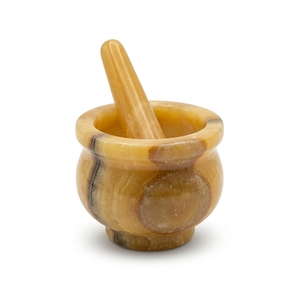 Mortero y Pilón de Mármol Personalizados al por Mayor para Hierbas y Especias, Incluyendo Pimienta y Sal, Bajo Precio, en Stock, CROXX LINC Pakistán, Personalizado - Product Image 1
