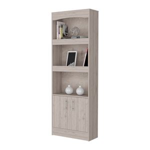 Libreria a doppia anta Durango con tre ripiani, design elegante - Product Image 1