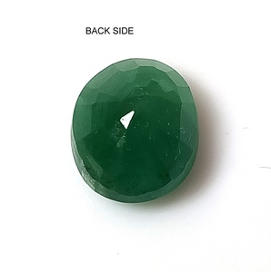 Esmeralda Zambiana Natural, Corte Ovalado, Opaca, 5.0 Ct, Gema Suelta Facetada - Product Image 6