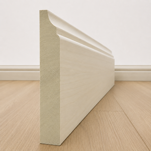 บัวเชิงผนังไม้ ดีไซน์มินิมอล ผิวเคลือบกันความชื้น ความยาวสั่งทำได้ สำหรับตกแต่งอาคาร - Product Image 1