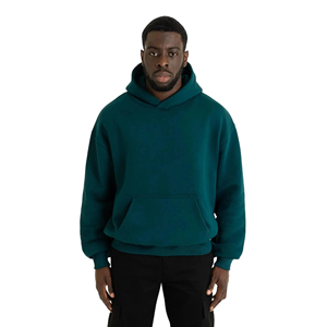 Oversized Men Hoodie Classic Pullover <b>Top</b> Spacious Kangaroo Pocket Adjustable Hood <b>Long</b> <b>Sleeves</b> Relaxed Fit Stylish Modern Look - Product Image 4