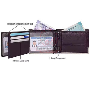 Cartera de cuero de buena calidad y precio competitivo para hombre, totalmente personalizada y hecha a mano. - Product Image 5