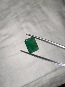 Émeraude naturelle zambienne de 3,45 carats, taille octogonale, pierre précieuse verte lâche, émeraude de qualité supérieure pour la joaillerie fine, fournisseur en gros - Product Image 2