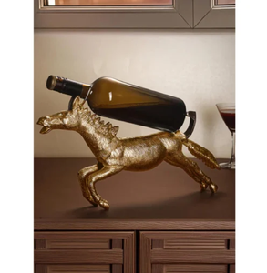 Porte-vin en acier inoxydable brossé, colonne verticale, pour trois bouteilles, disponible à prix de gros. - Product Image 2