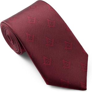 Corbata Masónica Tejida Hecha en Fábrica, Corbata Masónica Personalizada de Moda para Hombre, Ropa Formal de Negocios - Product Image 2