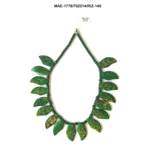 Collar de Resina con Hojas Verdes, Estilo Bohemia, Cadena con Cuentas, Joyería de Moda para Mujer, Diseño con Patrón de Planta, Precio al por Mayor - Product Image 2