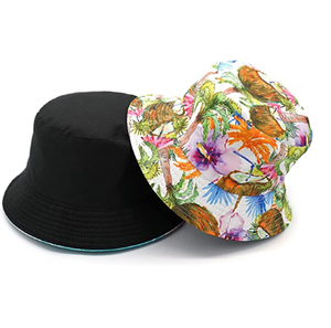 Custom High Quality 100% Cotton Animal Solid Button Outdoor Sun Hat Unisex Fishing Velour Bucket Daily Casual 3D Embroidery - Product Image 4