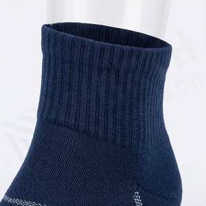ML136 Non Slip Custom Embroidery <b>Socks</b> Ankle Sport Mens Grip Breathable Athletic <b>Running</b> Gym Durable Customized Color Pairs - Product Image 4