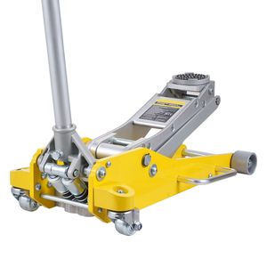 Martinetto idraulico da corsa in alluminio per impieghi gravosi da 3 tonnellate (6600 libbre) a basso profilo con doppio pistone per sollevamento rapido auto - Product Image 1