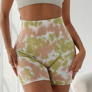 Shorts de sport pour femmes, shorts de course, polyester, spandex, taille haute, respirant, élastique, pour l'entraînement, le yoga - Product Image 2