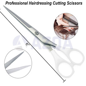 Tijeras Profesionales de Acero Inoxidable de 6 Pulgadas para Cortar el Cabello, con Mango de Plástico, para Uso en Salones de Belleza - Product Image 6