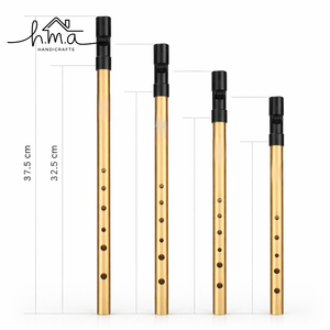 Brass Tin Whistle Flute C Key Metal Penny Whistle Gold and Silver Finish <b>Musical</b> <b>Instrument</b> for Beginners Practice Gift - Product Image 6