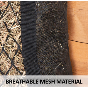 Rectangular Horse Hay Net Bag Portable Slow Feed Mesh Hay Feeder Bag with Adjustable Straps - Product Image 4