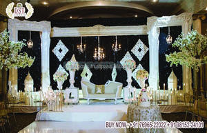 Marco de escenario de boda americana, marco de escenario de estilo ventana, marco blanco de ensueño, acabado blanco - Product Image 2