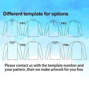 Camisa de Pesca Unisex de Manga Larga, Impermeable, de Secado Rápido y Transpirable, con Estampado de Agua Azul, 100% Poliéster, UPF 50, Protección Anti-UV - Product Image 6