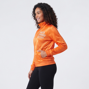 Vestes de sport pour femmes, vestes d'entraînement personnalisées imprimées avec fermeture éclair intégrale, vestes de sport imprimées à col montant et fermeture éclair pour femmes - Product Image 4
