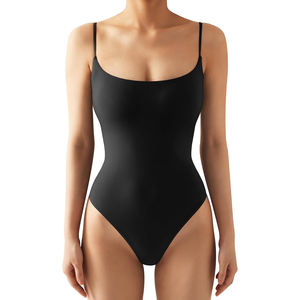 Traje de Baño Entero Sexy para Mujer, con Cuello Redondo, Tejido de Punto Suave, para Playa o Piscina, Venta al Por Mayor - Product Image 1